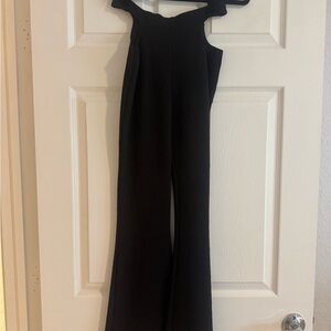 Adika Black Cut Out Flare Pants